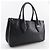 Borsa Salvatore Ferragamo Gancini Saffiano Nero - vista 3