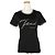 Camiseta de viscose com logo Fendi Preto