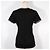 Camiseta de viscose com logo Fendi Preto - vista 3