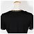 Camiseta de viscose com logo Fendi Preto - vista 4