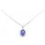Autre Marque Collana in oro bianco Au750 con tanzanite e diamanti Argento