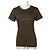 T-shirt en rayonne avec logo Fendi Marron