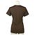 T-shirt en rayonne avec logo Fendi Marron - vue 3