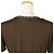 T-shirt en rayonne avec logo Fendi Marron - vue 4
