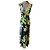 Roberto Cavalli Maxikleid mit Blumenprint Schwarz Mehrfarben Grün