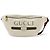Cintura in pelle stampata Gucci Logo Medium Bianco