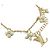 Bracciale Charm Louis Vuitton LV Floragram D'oro - vista 2
