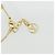 Bracciale Charm Louis Vuitton LV Floragram D'oro - vista 4