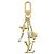 Portachiavi Louis Vuitton Micro Louisa Bag Charm D'oro