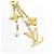 Portachiavi Louis Vuitton Micro Louisa Bag Charm D'oro - vista 2