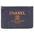 Chanel Deauville Line 80117 Handtasche Pouch Orange Marineblau