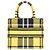 Borsa Christian Dior Book Tote Small Nero Giallo - vista 2