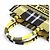 Borsa Christian Dior Book Tote Small Nero Giallo - vista 5