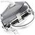 Borsa Fendi SELLERIA Peekaboo Mini Argento - vista 6