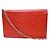 Wallet On Chain Cartera con cadena Chanel Camellia de piel Roja - vista 2