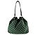 Borsa a tracolla Gucci GG Canvas e pelle Nero Verde - vista 3