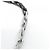 Collana a catena Monogram Louis Vuitton Nero Argento - vista 5