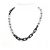Collana a catena Monogram Louis Vuitton Nero Argento - vista 6