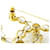 Spilla Chanel Clear e Gold D'oro - vista 3