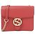 Bolsa de ombro em couro vermelho Gucci 510304 CAO0G