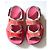 Gucci Sandali Flashtrek Reflex Stretch GG Velvet Rosa Rosso - vista 2