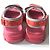 Gucci Sandali Flashtrek Reflex Stretch GG Velvet Rosa Rosso - vista 4