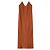 Autre Marque Robe Midi Satin Terracotta Red Herring Bordeaux