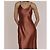 Autre Marque Robe Midi Satin Terracotta Red Herring Bordeaux - vue 2