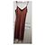 Autre Marque Robe Midi Satin Terracotta Red Herring Bordeaux - vue 7