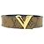 Cintura in pelle Monogram Reverse Louis Vuitton Marrone D'oro