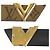 Cintura in pelle Monogram Reverse Louis Vuitton Marrone D'oro - vista 6