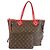 Borsa Tote Louis Vuitton Monogram Totem Neverfull MM Marrone Rosso Monogramma