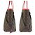 Borsa Tote Louis Vuitton Monogram Totem Neverfull MM Marrone Rosso Monogramma - vista 7