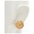 Brincos Chanel Coco Mark Motif Concha Multicor Dourado - vista 4