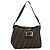 Borsa a Spalla FENDI Mamma Baguette in Tela Zucca Nero Marrone Argento Auth 183887SAM