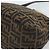 Borsa a Spalla FENDI Mamma Baguette in Tela Zucca Nero Marrone Argento Auth 183887SAM - vista 14