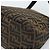 Borsa a Spalla FENDI Mamma Baguette in Tela Zucca Nero Marrone Argento Auth 183887SAM - vista 16