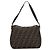 Borsa a Spalla FENDI Mamma Baguette in Tela Zucca Nero Marrone Argento Auth 183887SAM - vista 2