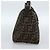 Borsa a Spalla FENDI Mamma Baguette in Tela Zucca Nero Marrone Argento Auth 183887SAM - vista 3