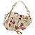 Borsa a tracolla Christian Dior Saddle in pelle 2way White Gold Auth 181753SAM Bianco D'oro