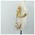 Borsa a tracolla Christian Dior Saddle in pelle 2way White Gold Auth 181753SAM Bianco D'oro - vista 27