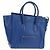 Céline Borsa CELINE Micro shopper in pelle blu oro Auth 183645V D'oro