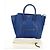 Céline Borsa CELINE Micro shopper in pelle blu oro Auth 183645V D'oro - vista 12