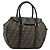 Borsa a mano FENDI Zucca Canvas Nero Marrone Auth 182969V