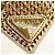 Guinzaglio per cani con collare PRADA in raso oro Auth 182053V - vista 9