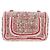 CHANEL Matelasse Chain Shoulder Bag Wool Tweed Pink Gold CC Auth 181936SAM Rosa D'oro - vista 2