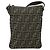 Borsa a Spalla FENDI Zucca Canvas Nero Marrone Auth 183189 - vista 13