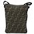 Borsa a Spalla FENDI Zucca Canvas Nero Marrone Auth 183189 - vista 2