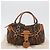 Borsa Christian Dior Trotter Canvas Romantic PVC Marrone Argento Auth 181900V - vista 12