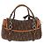 Borsa Christian Dior Trotter Canvas Romantic PVC Marrone Argento Auth 181900V - vista 2
